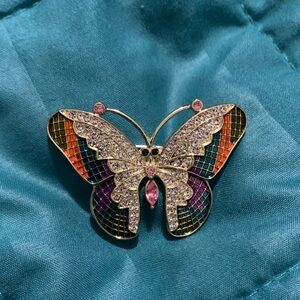 Colorful Butterfly Brooch